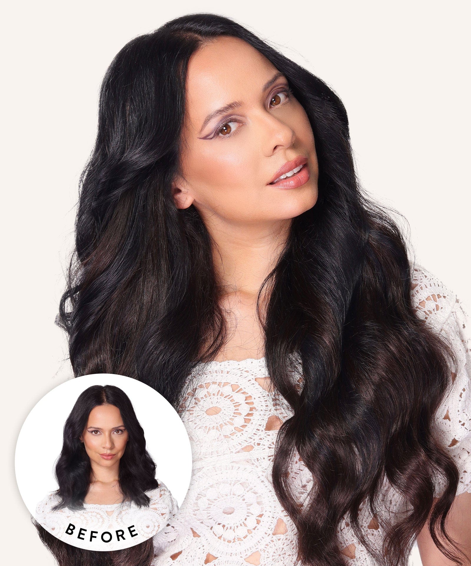 20-INCH VOLUMIZER CLIP-IN HUMAN HAIR EXTENSIONS 