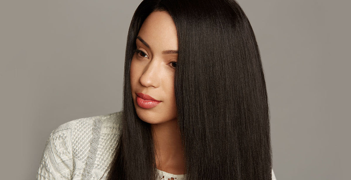 relaxed straight hair extensions