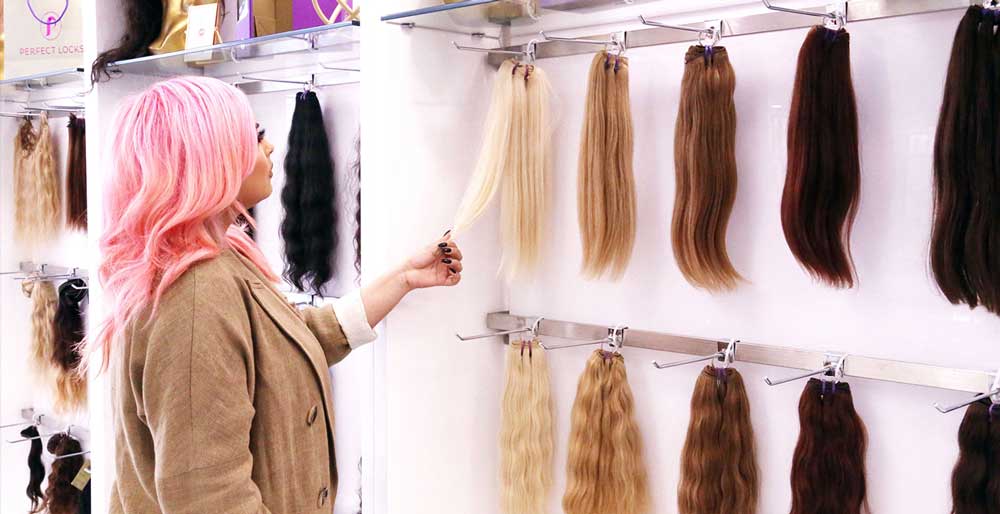 shopping for hair extension textures