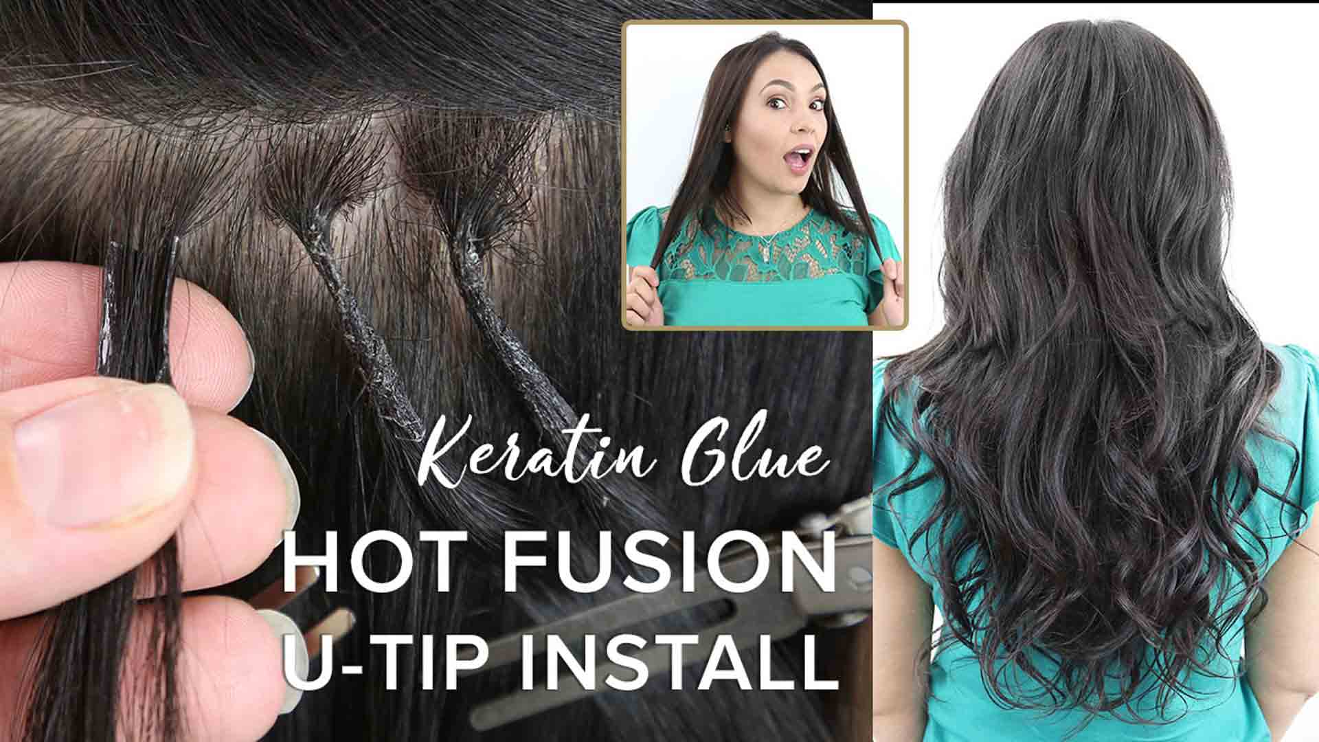 Pre Glued Hair Extensions Q&A: u-tip, nail-tip, flat tip & stick tip