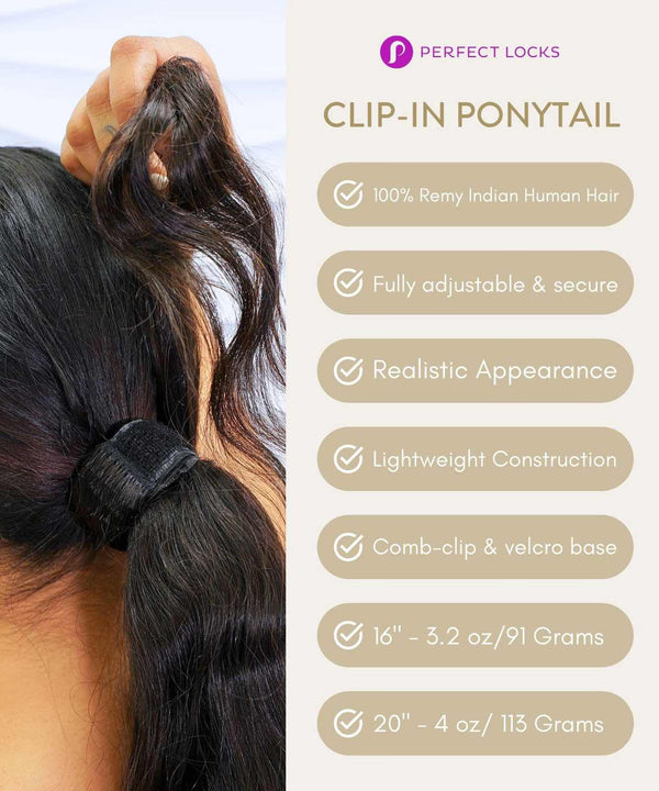 Curly Clip-In Ponytail Extensions