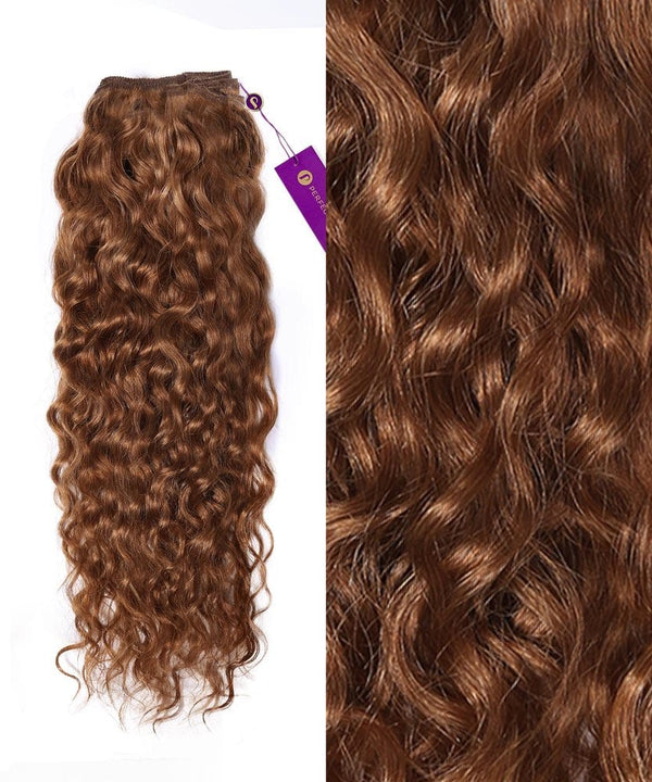 Curly Colored Hair Machine Weft