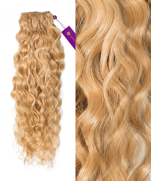 Curly Colored Hair Machine Weft