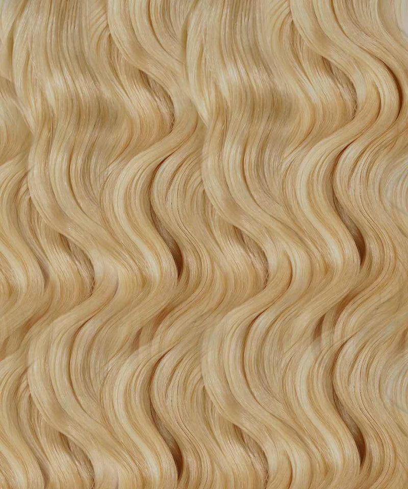 ash blonde (60) curly tape in hair extensions by Perfect Locks#color_ash-blonde-(60)