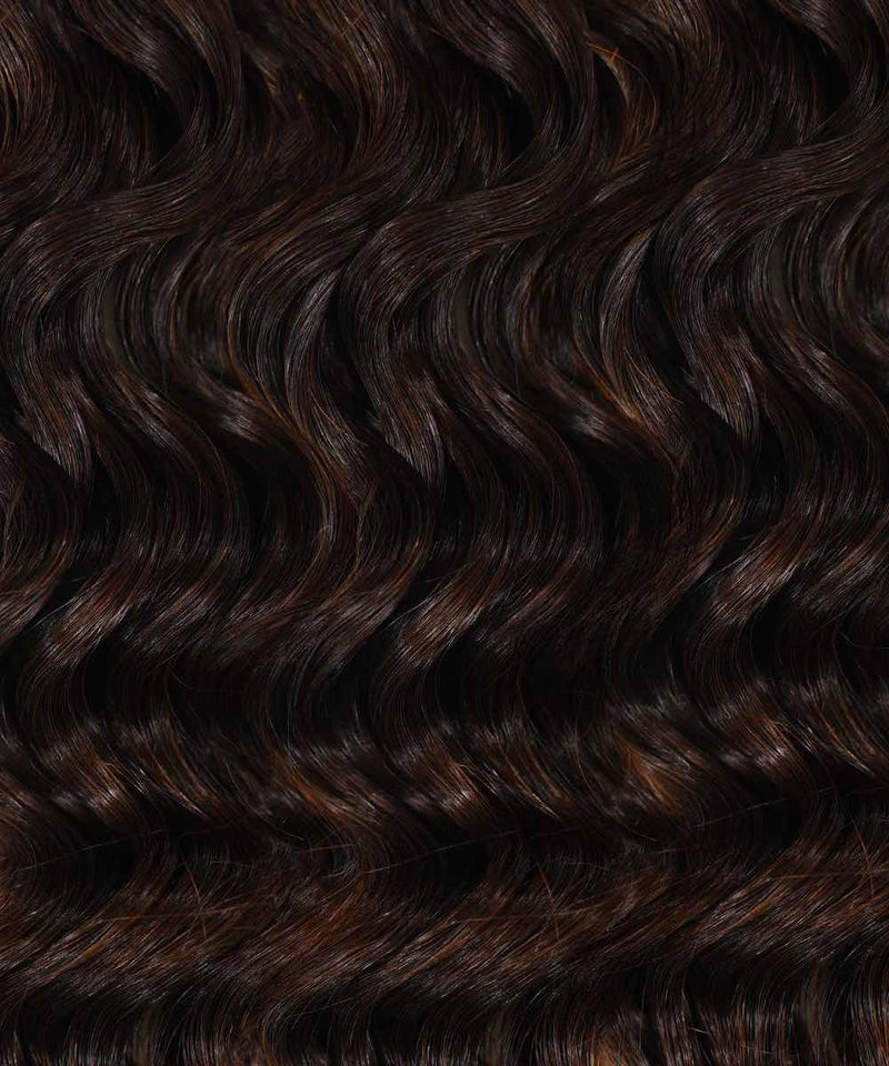 natural black (1B) curly tape in hair extensions by Perfect Locks Natural Black Curly Tape-In Hair Extensions #color_natural-black-(1B)
