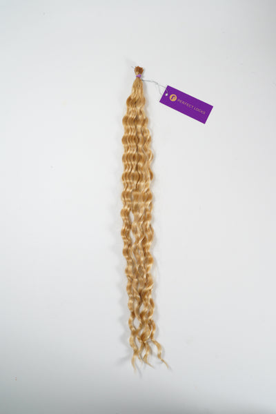 curly fusion i-tips / golden blonde 20" clearance by perfect locks