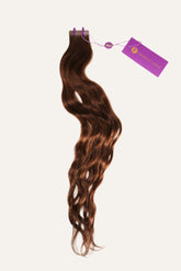 Wavy Tape Hair / Light Ashy Brown / 18"