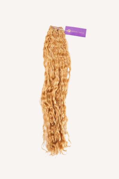 Curly Hand-Tied Rows / Golden Blonde / 20"