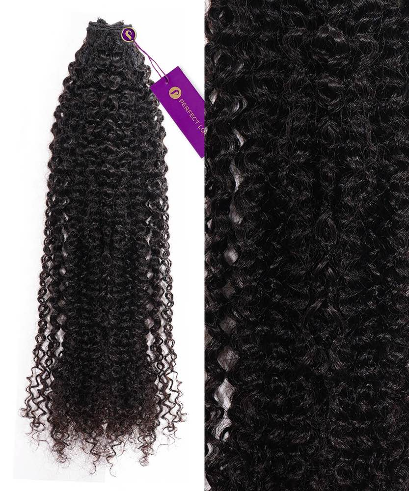 kinky curly hand-tied weft rows (2oz) by perfect locks