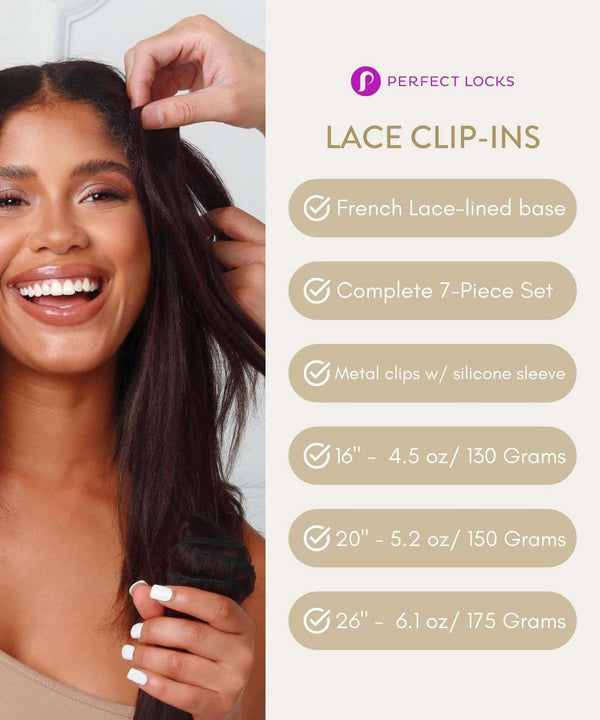 Wavy Lace Clip-In Hair Extensions