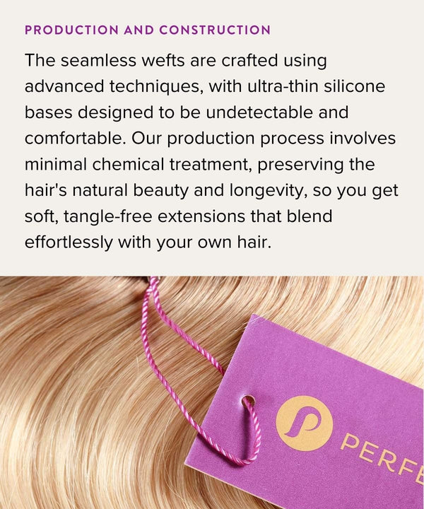 straight seamless clip-in hair extensions set by perfect locks