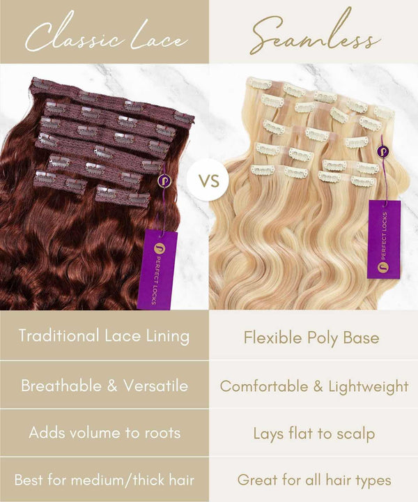 Wavy Lace Clip-In Hair Extensions