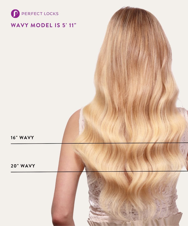 wavy invisi tape in hair extensions tape-ins by perfect locks