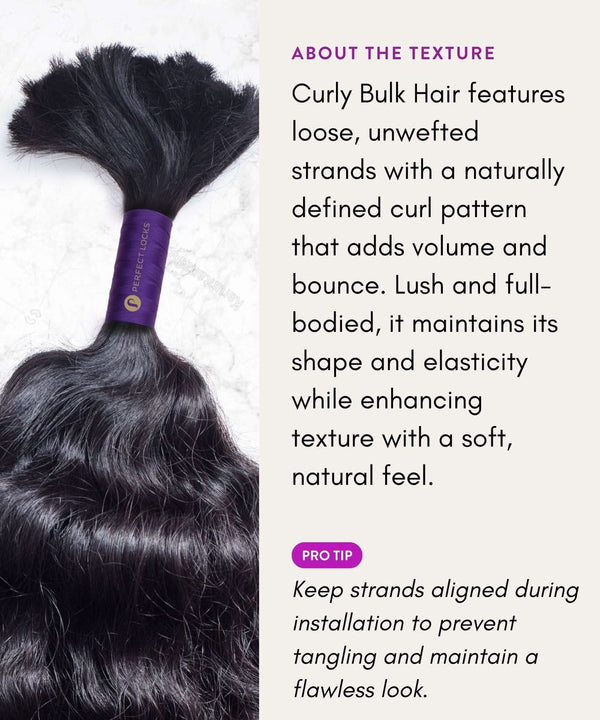 about the texture of curly bulk hair