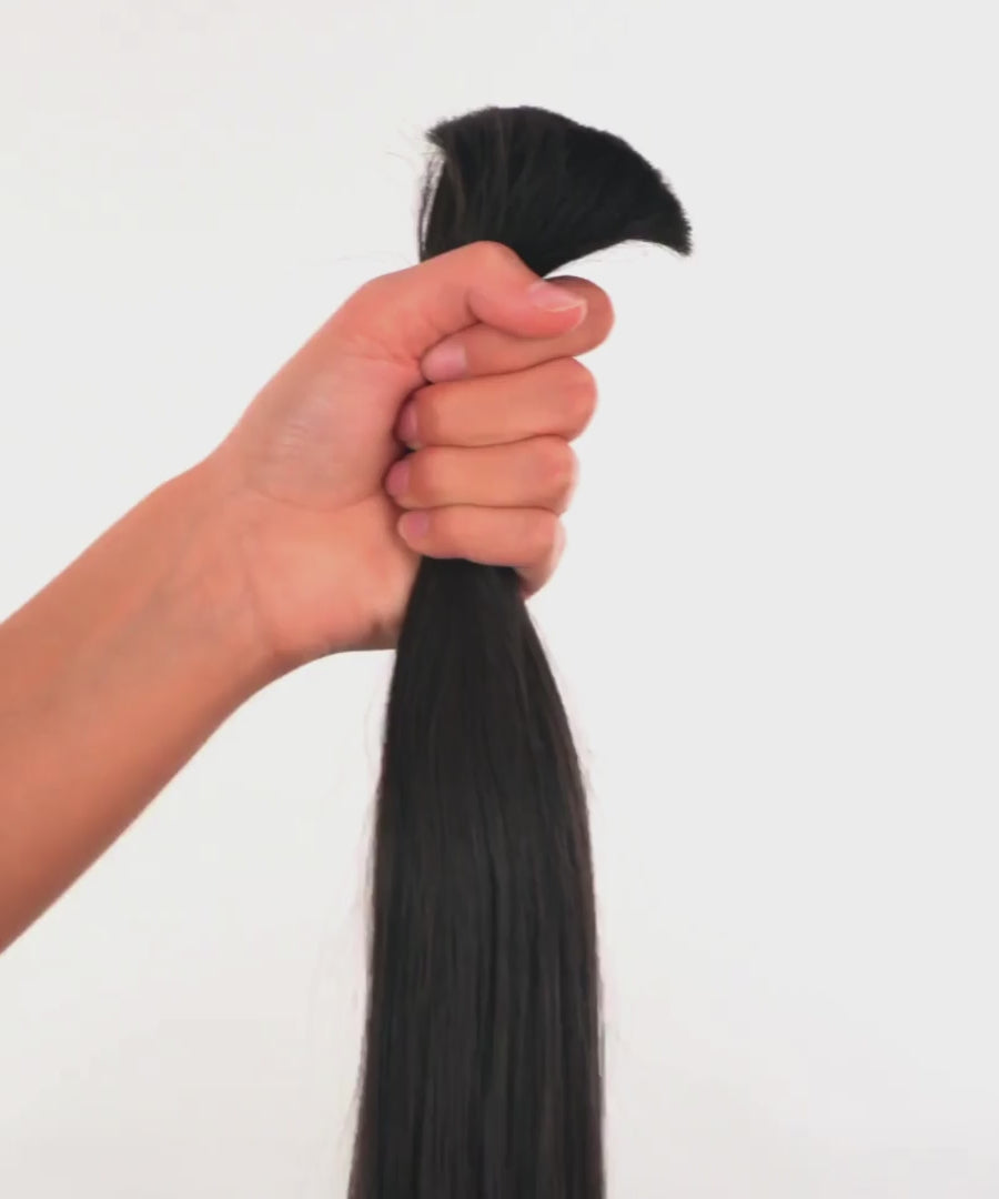 straight bulk hair texture video