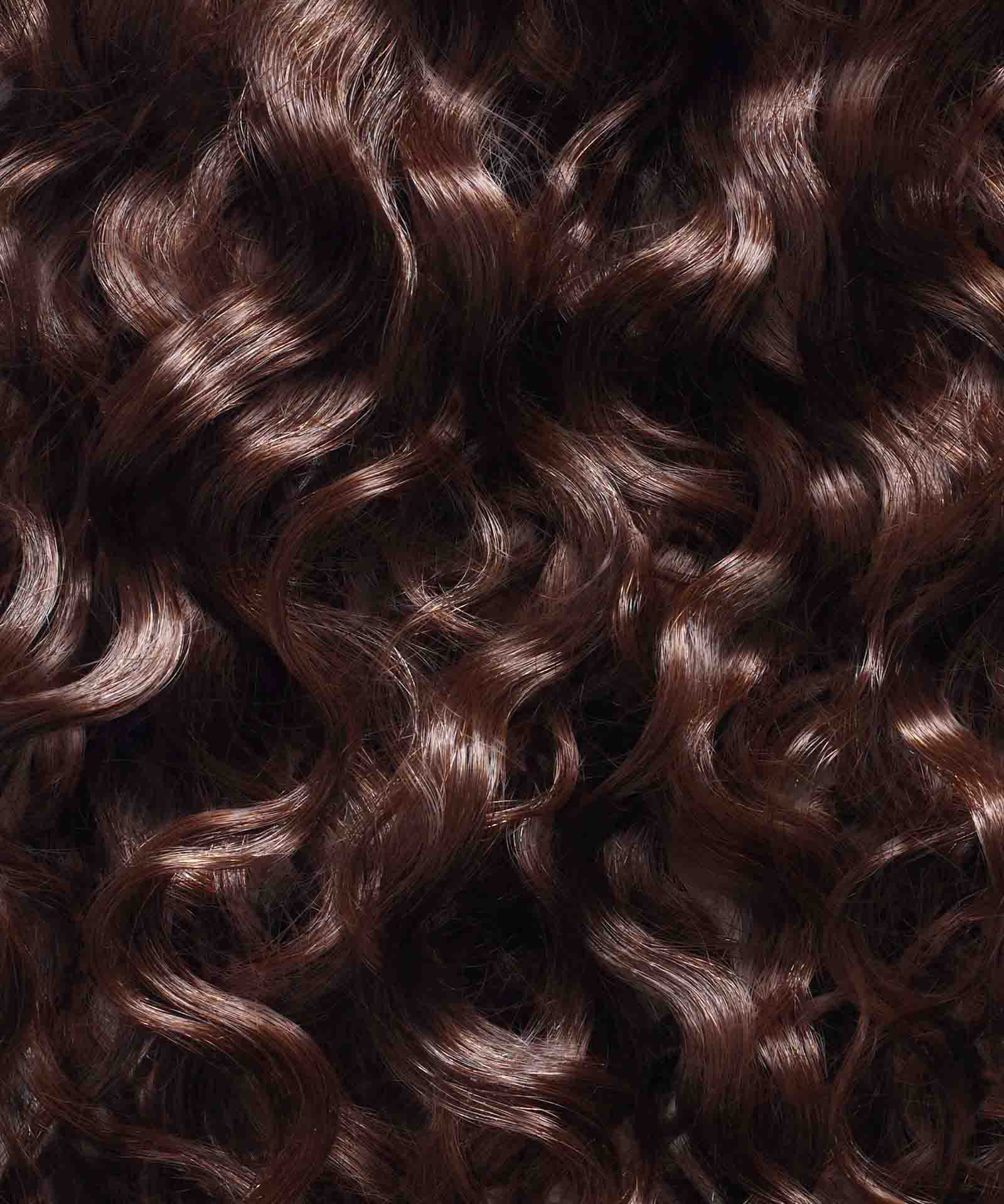 Curly Hand-Tied Rows Chocolate Brown (3) / 24