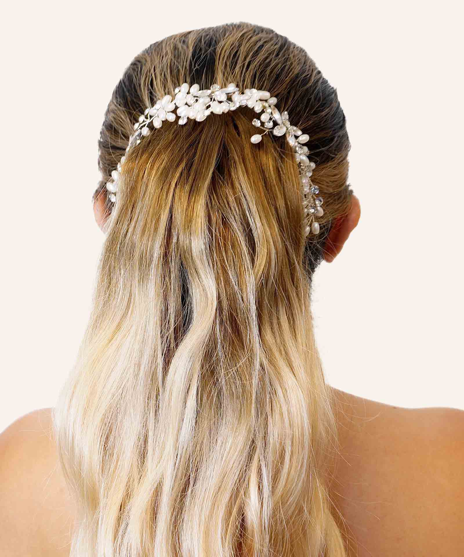 flora tiara comb bridal accessories by perfect locks