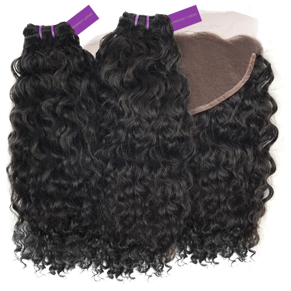 2 x Curly Virgin Machine Weft Bundle + Frontal Deal